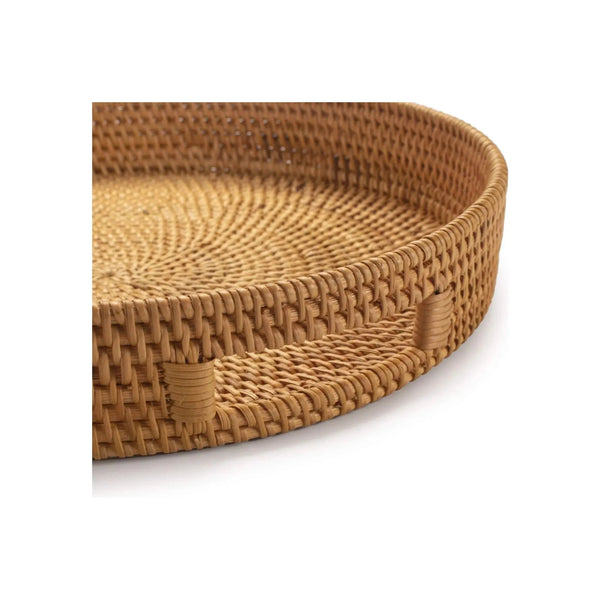 Yuvarlak Rattan Tepsi